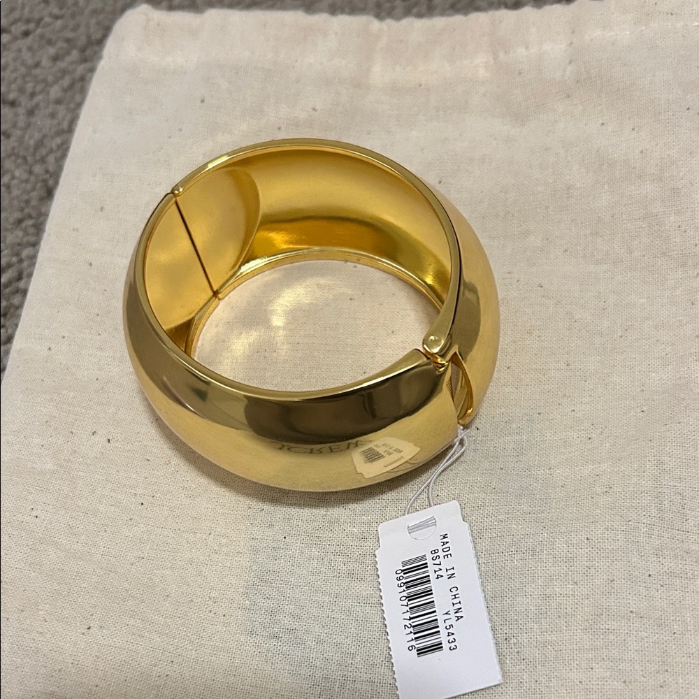 J. Crew Shiny Gold Cuff Bracelet